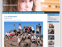 Tablet Screenshot of hammerumfriskole.dk